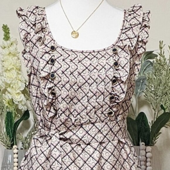 JUICY COUTURE | 100% SILK BELTED SERVANT DRESS - Picture 3 of 16